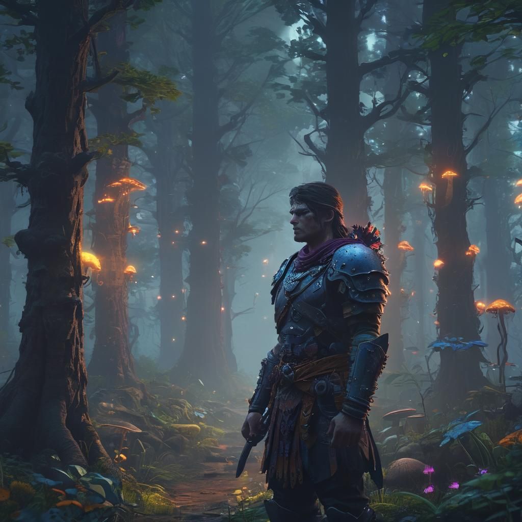 The magic mushroom forest