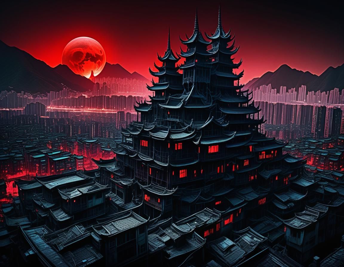 Dark world red moon