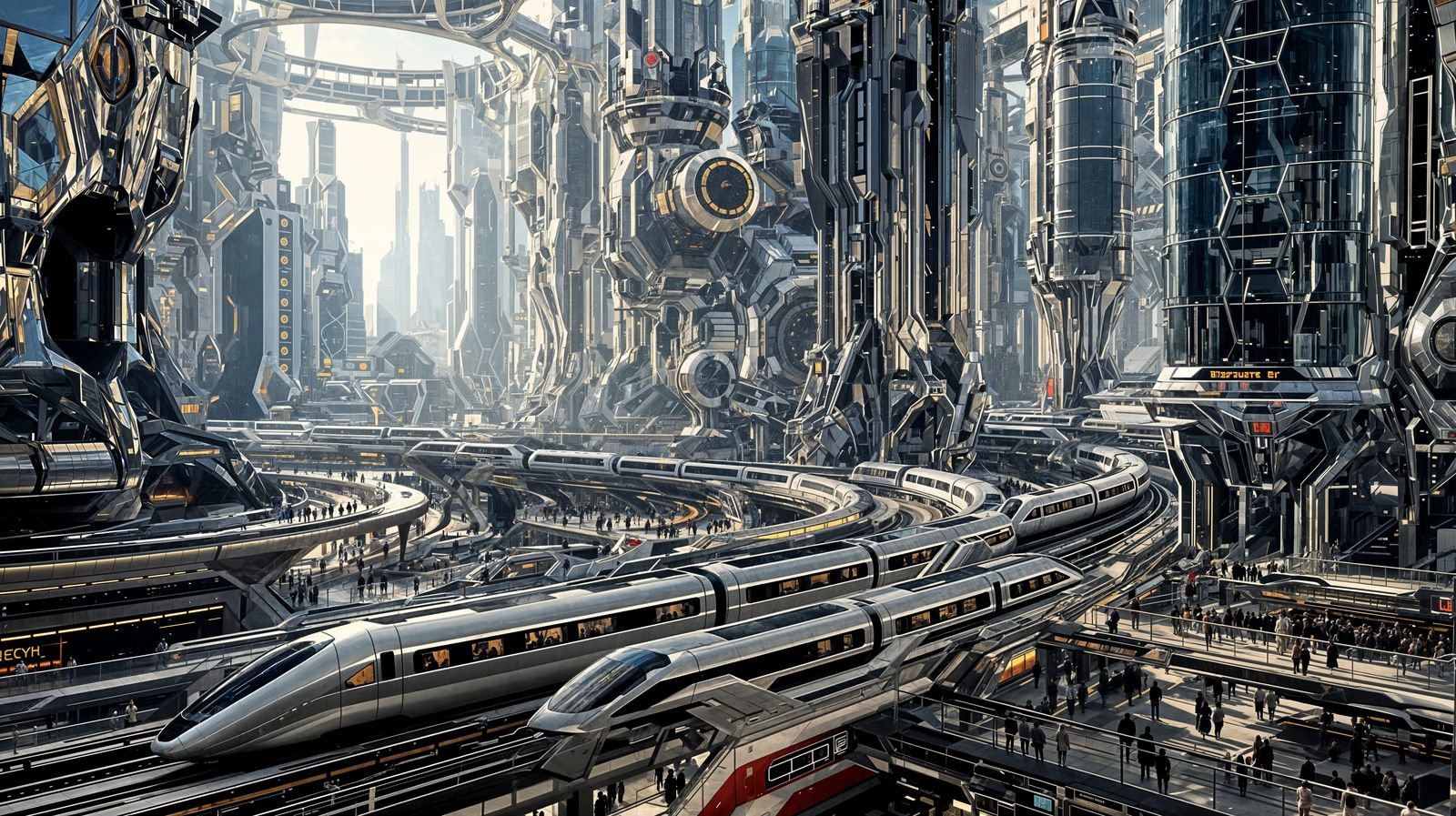 KINGS CROSS TRAIN STATION; LONDON 2060  by @ARTificial 