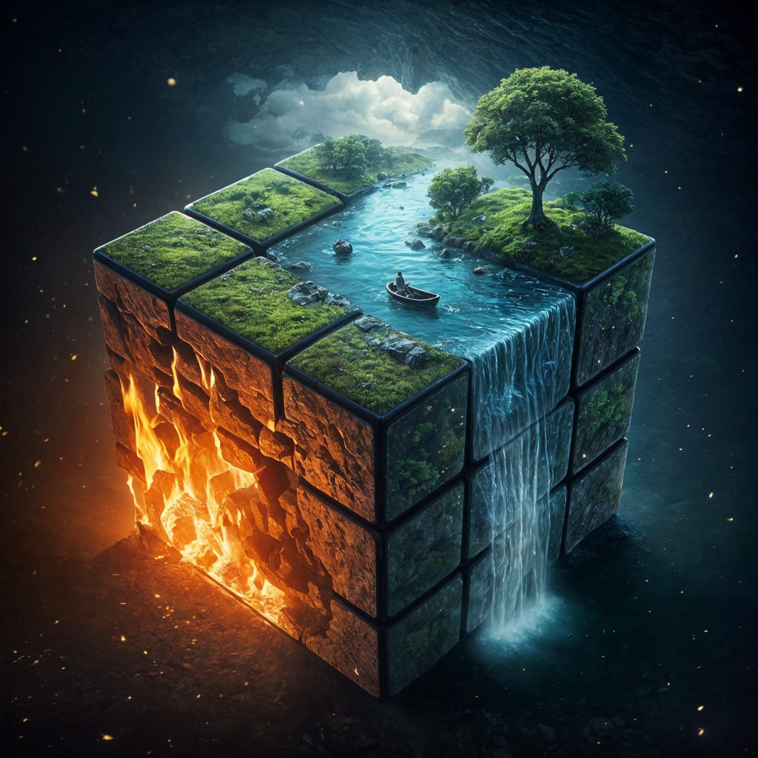 The element cube   by @Cilia