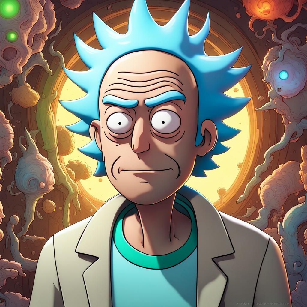 Rick from Rick and Morty - AI Generated Artwork - NightCafe Creator