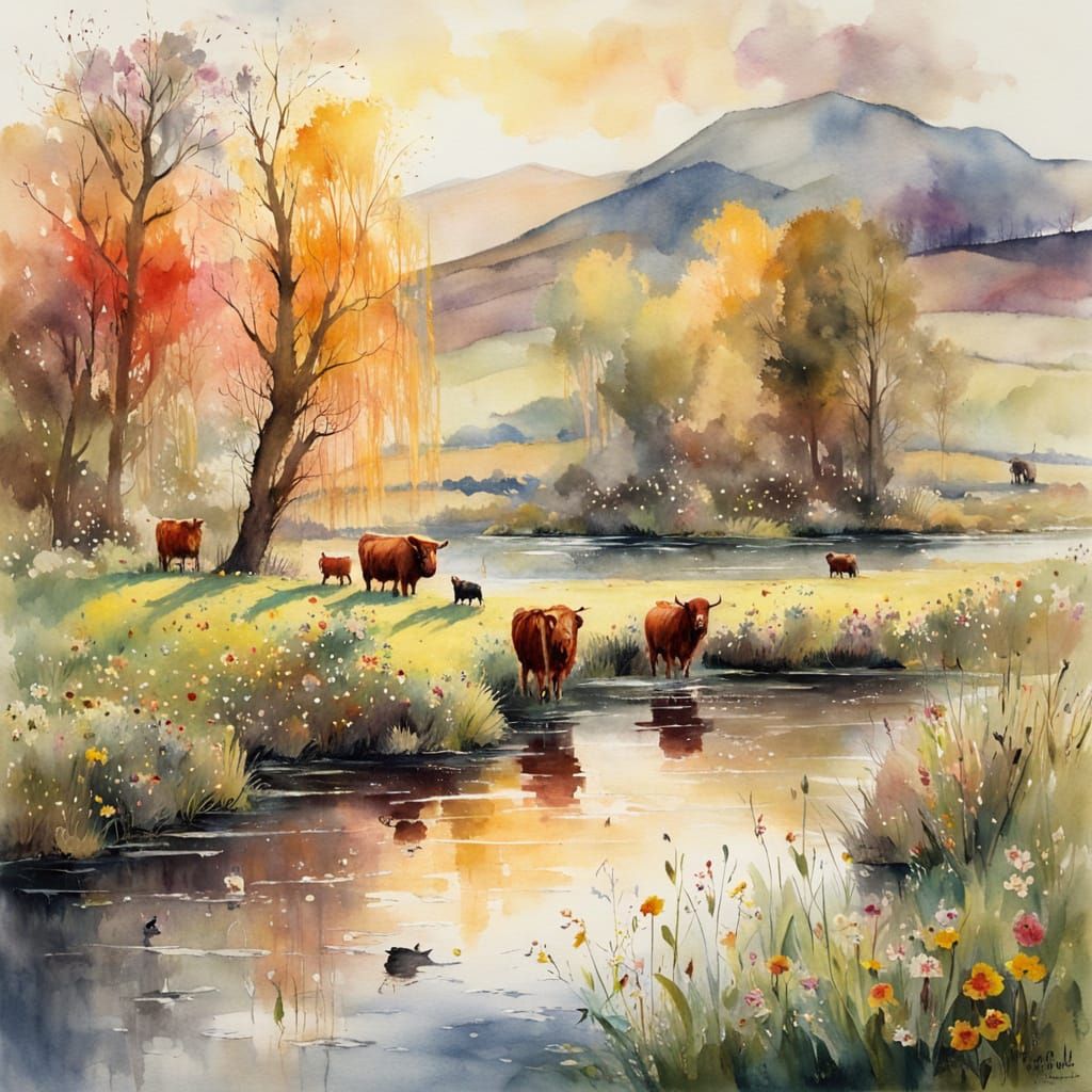 Highland spring  by @BlueCat