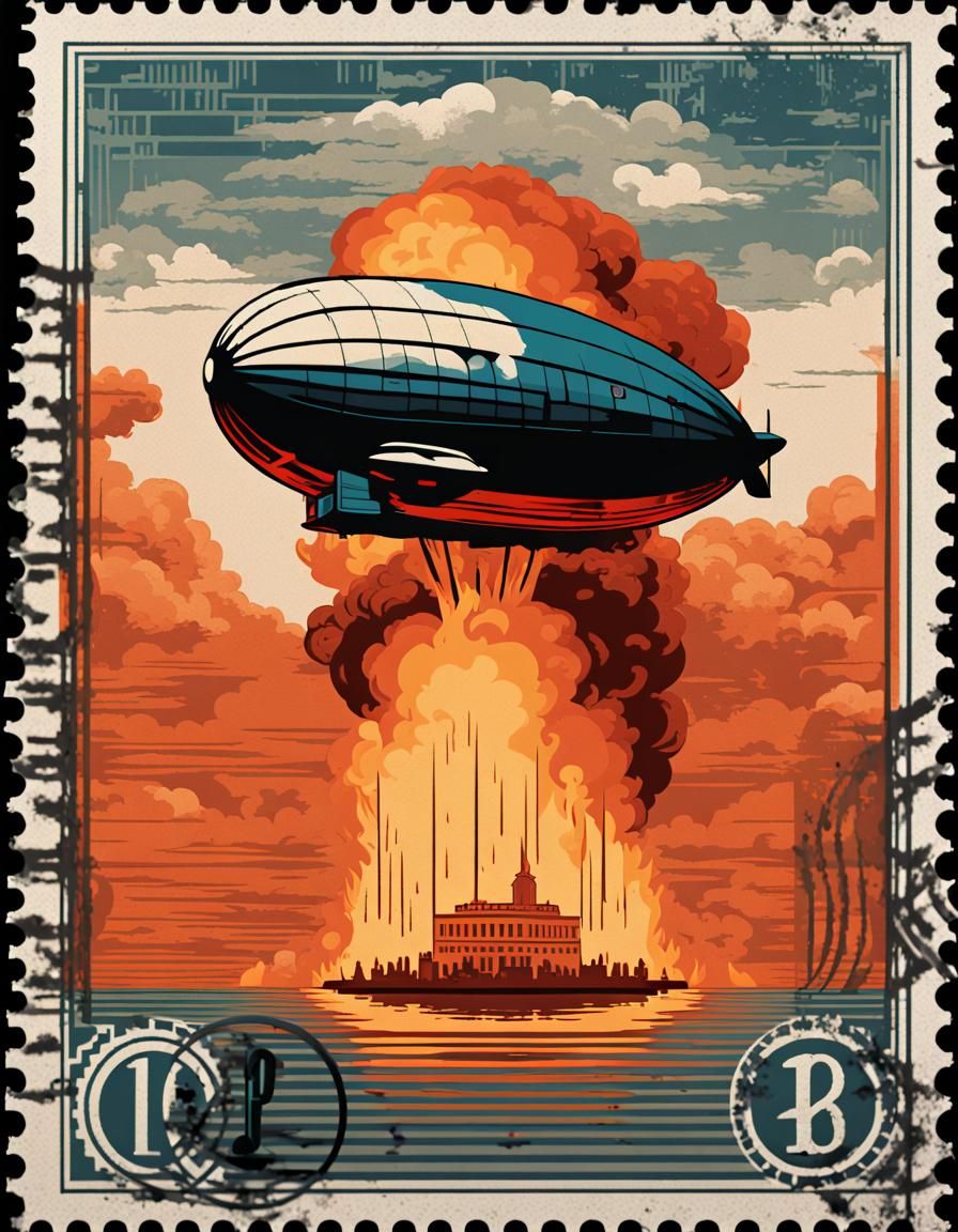 Burning Zeppelin (Animated)