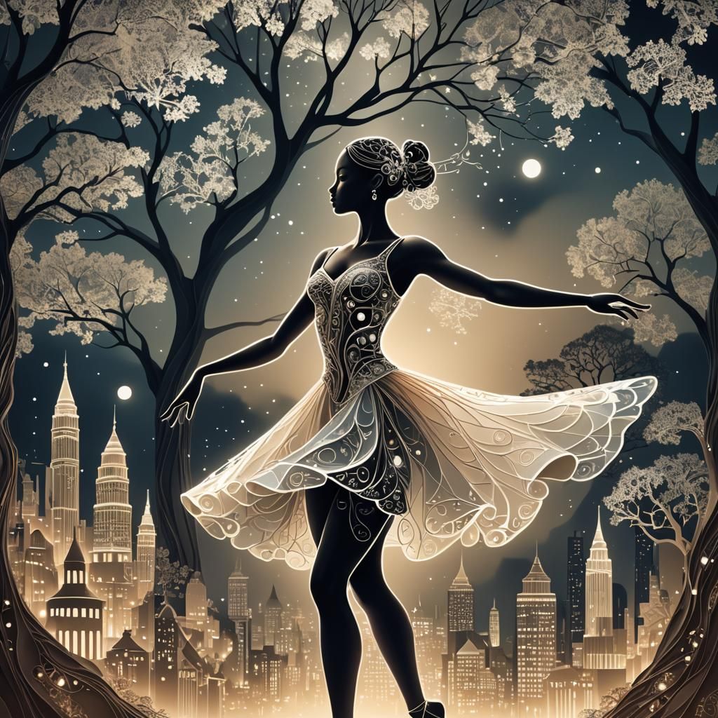 The moonlight silhouette.  by @Omimimo