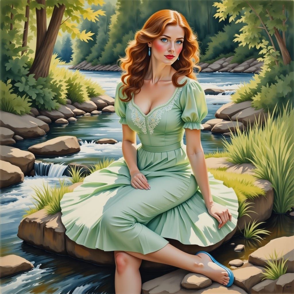 <lora:GouachePaintingFlux:1.0>  