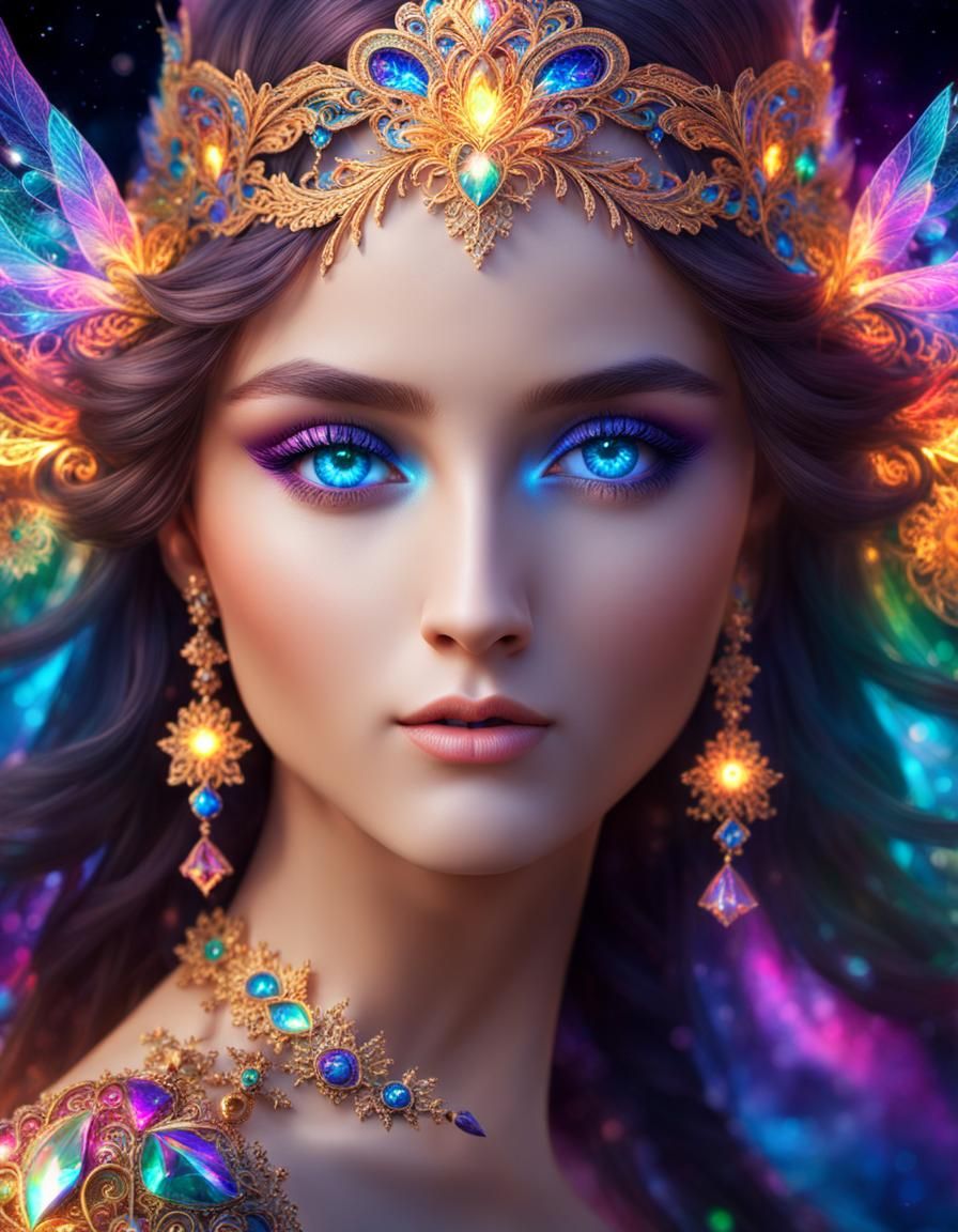 Portrait of angelic woman - AI Generated Artwork - NightCafe Creator