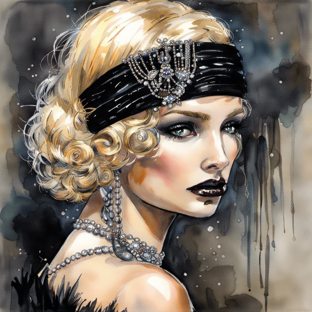 Glitter and Gold Make Girls Bold AI Generated Artwork NightCafe Creator