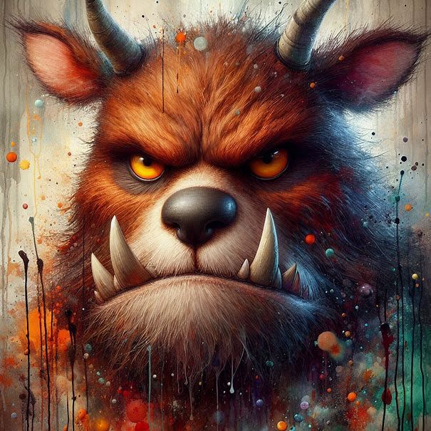 All was quiet in the deep dark wood