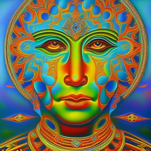 Dosed in the Machine (26) - Trippy Psychedelic Art - AI Generated ...