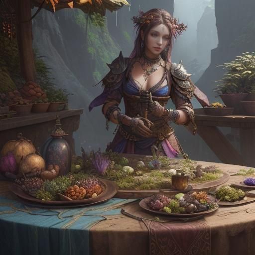 Jewelry made from things in nature on table at market