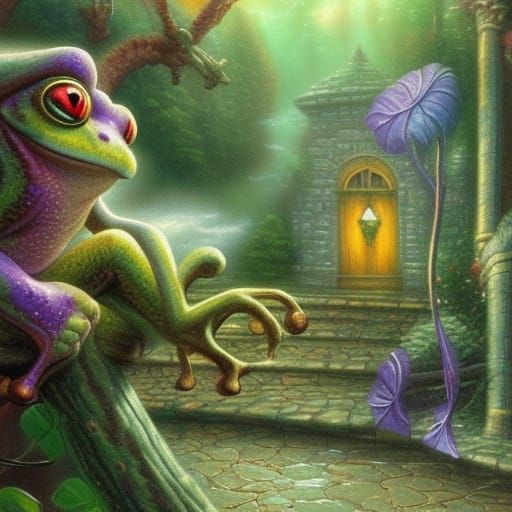 A poisonous yet mystical frog out of a fantasy book