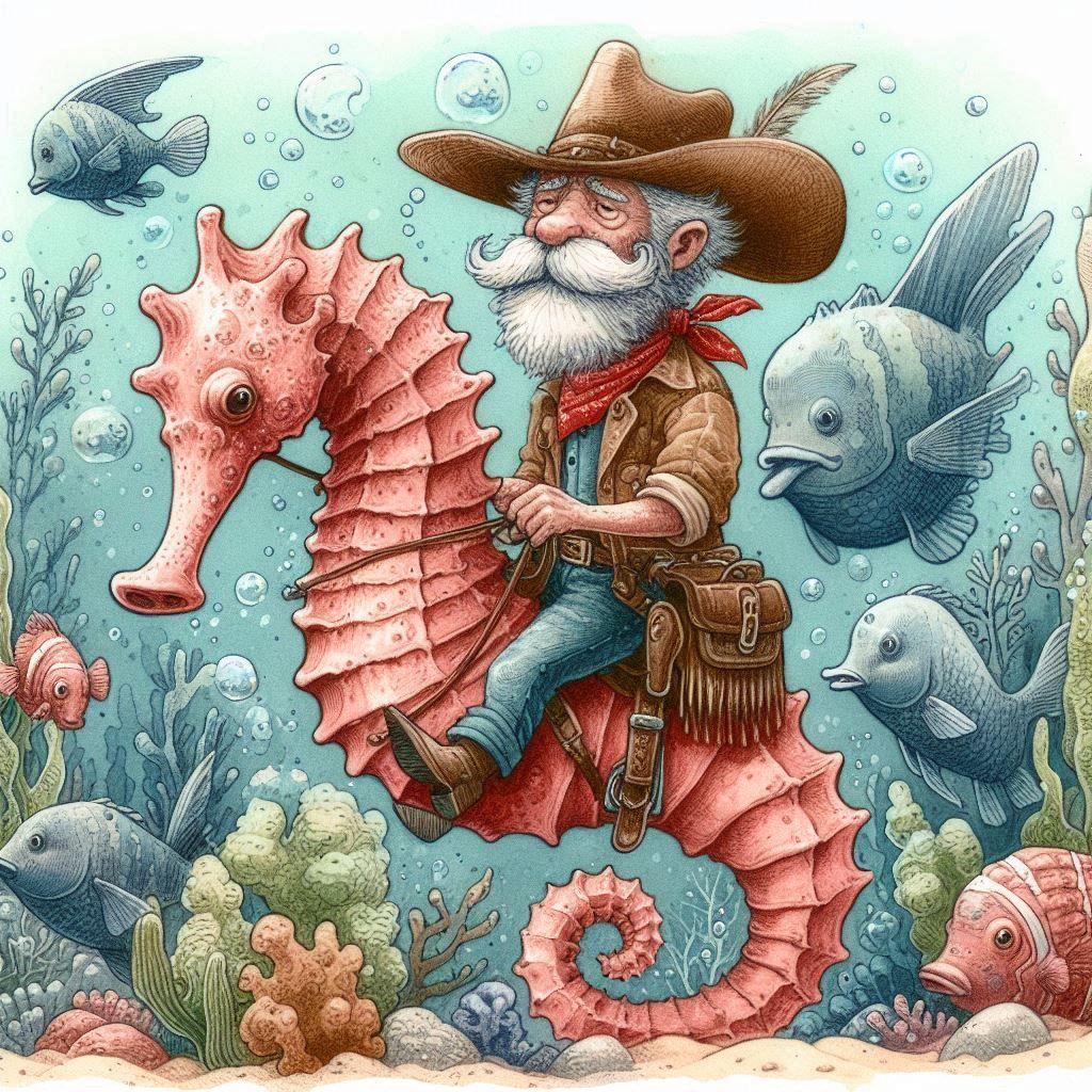 Underwater cowboy