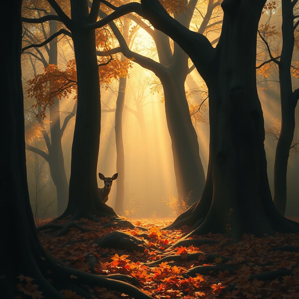 The Mist is Rising in an Ancient Forest