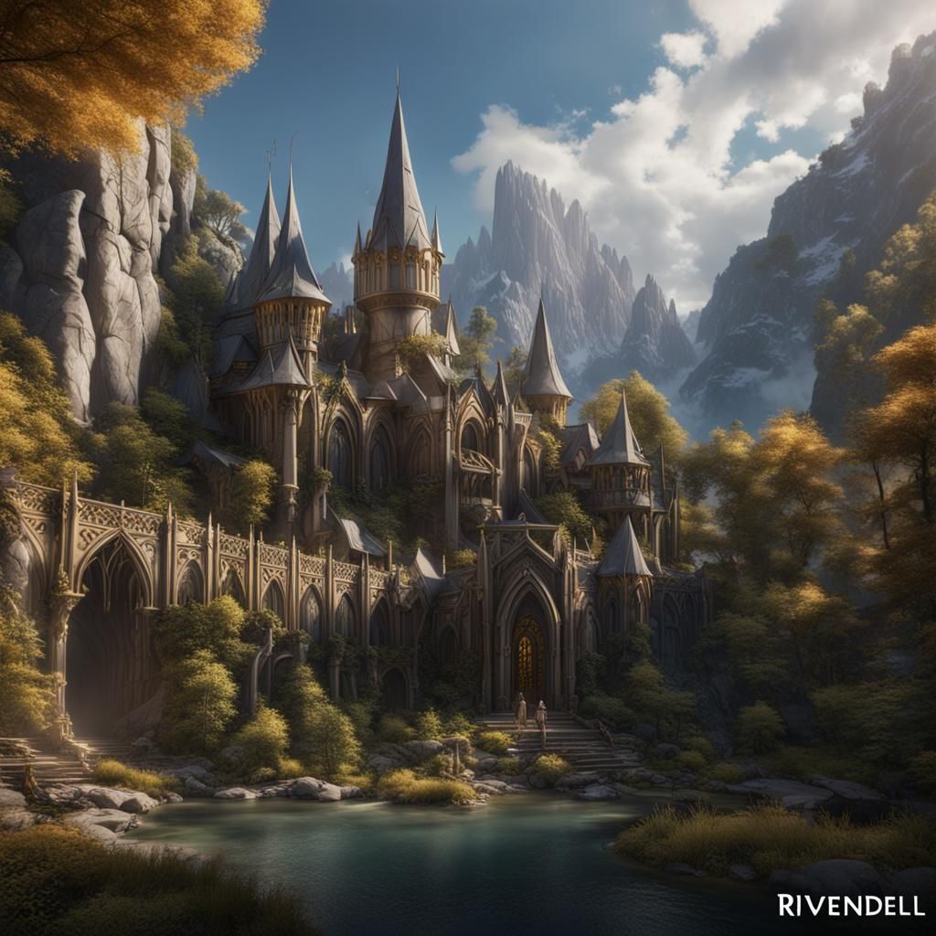 Rivendell - AI Generated Artwork - NightCafe Creator