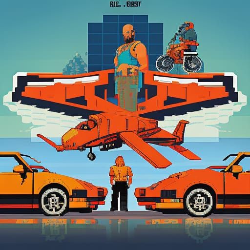 GTA pixel art style