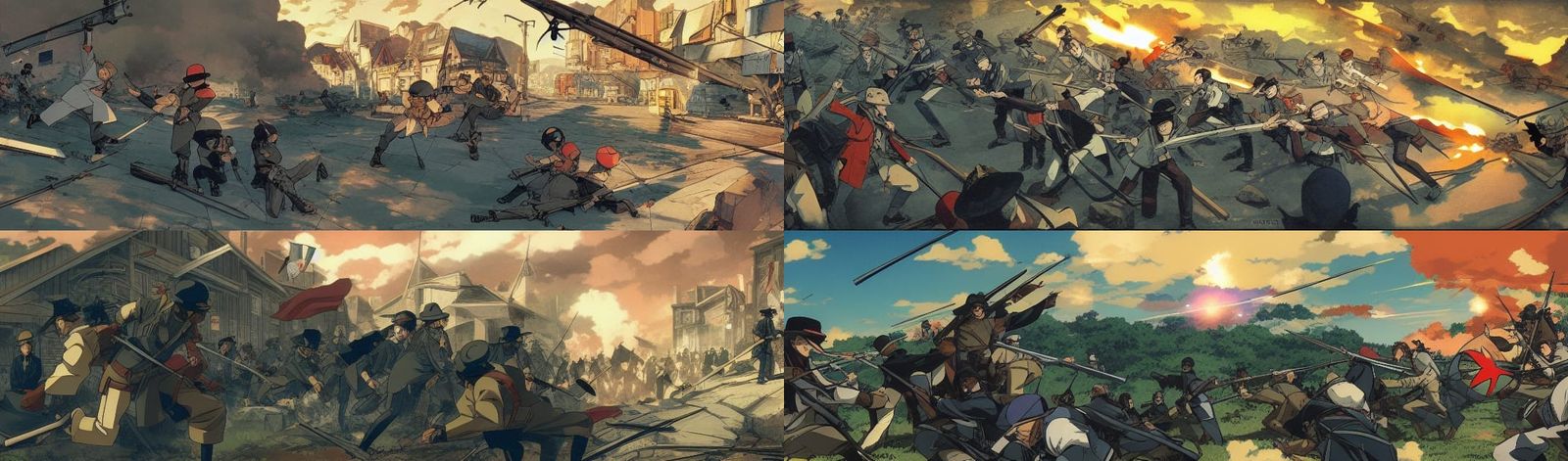 Anime Comic Version of American Civil War