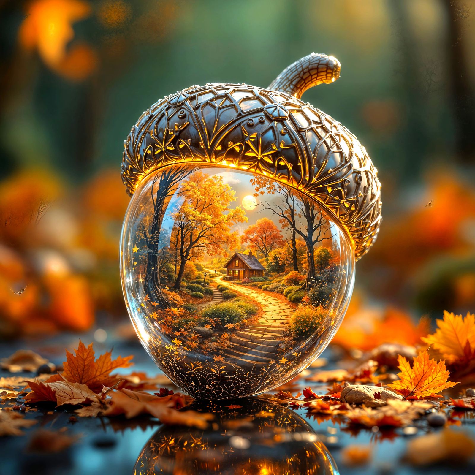 Golden Glow Acorn  by @George Stanley