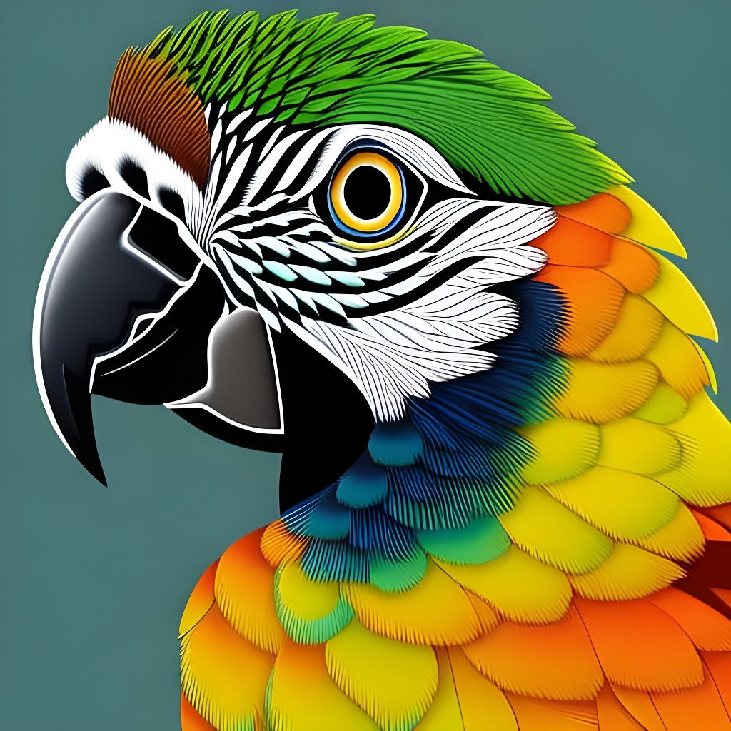 Scarlet Macaw Bird Drawing by Jonara Oliveira | Saatchi Art