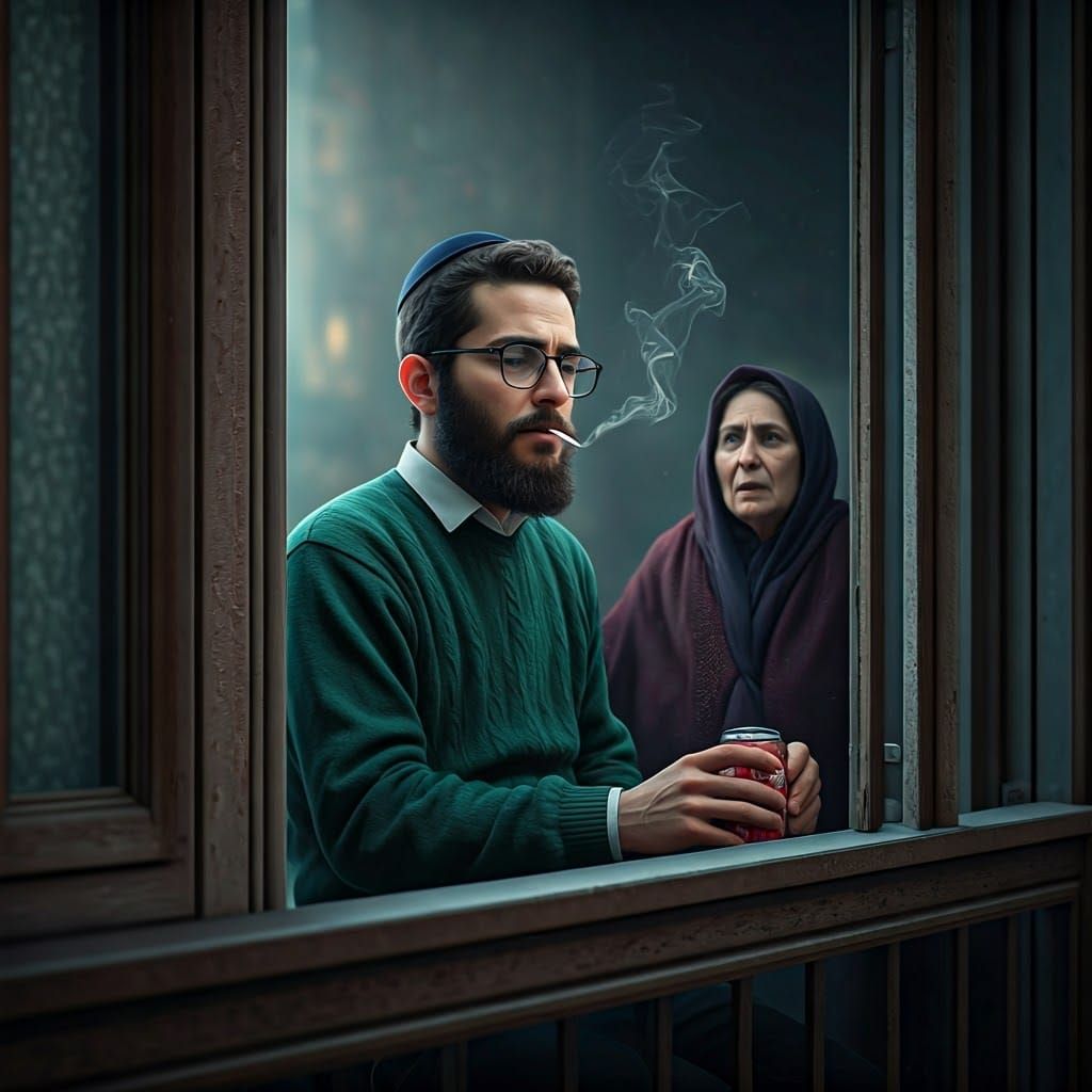Orthodox Jewish Man Caught Smoking on Balcony in Tense Famil...