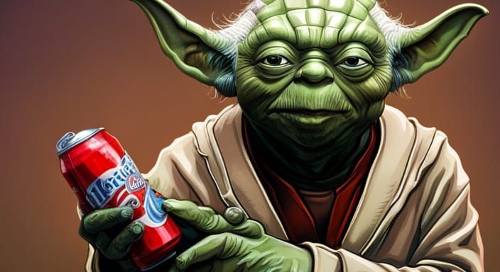 Yoda with a soda in North Dakota