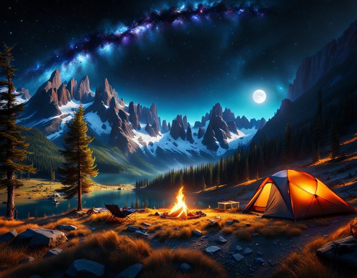 Campsite  by @MordecAI