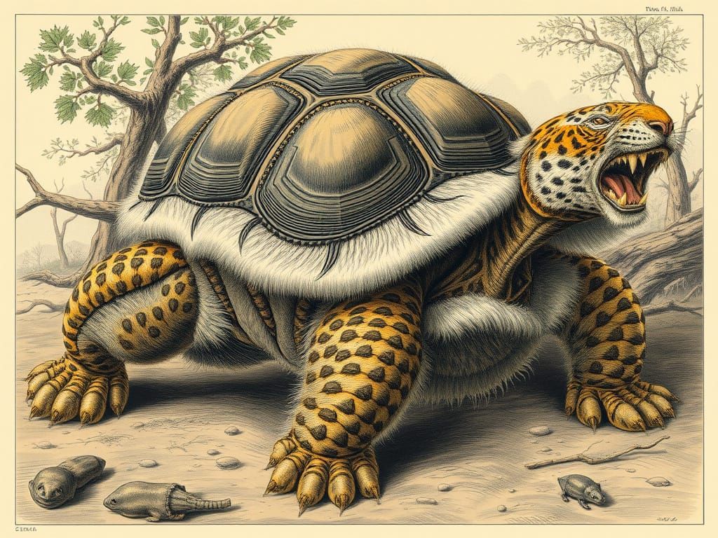 woolly tortoise-tiger  by @Romanova Oksana
