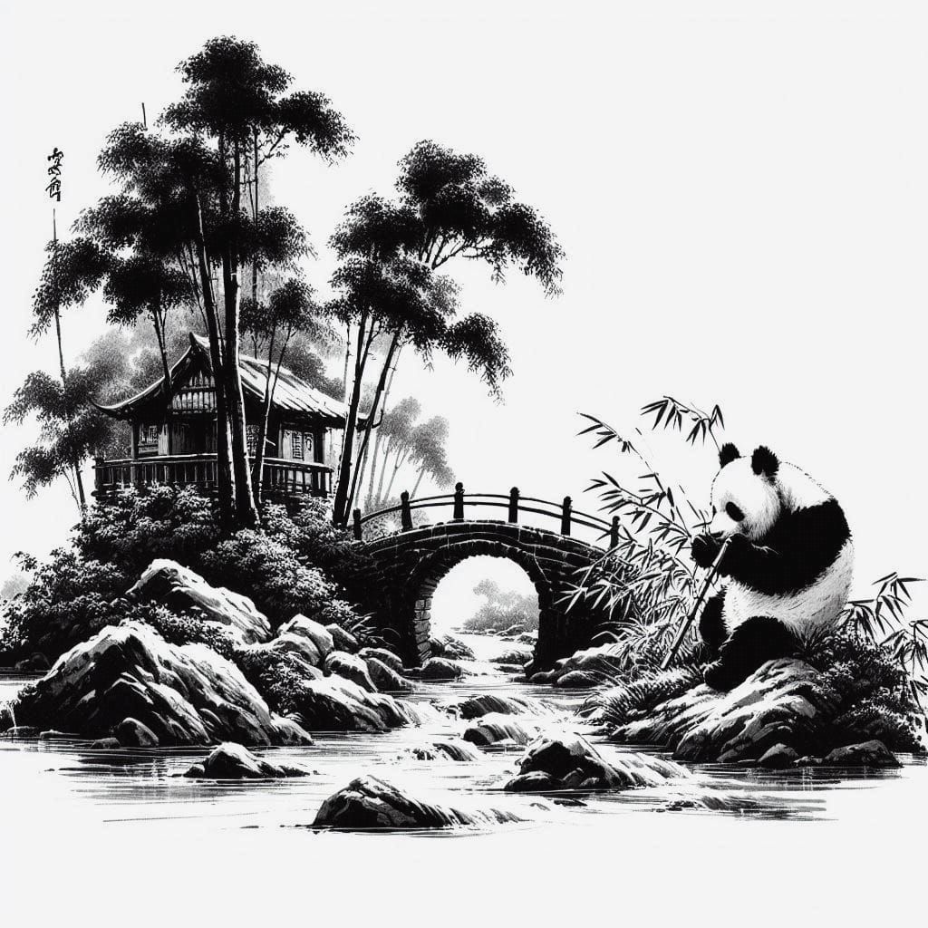 Chinese Panda Ink