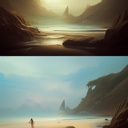 tranquil beach