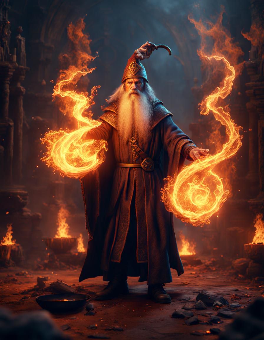 Fire Wizard, Casting