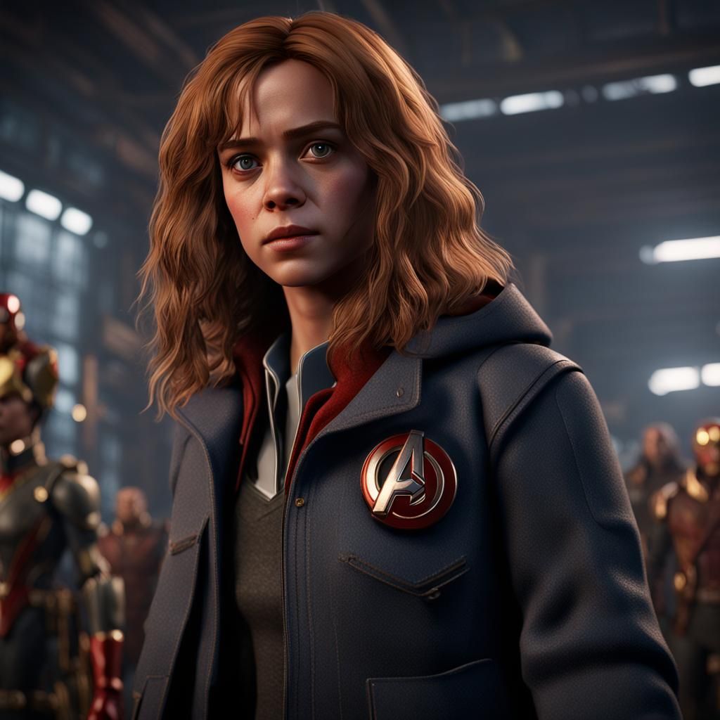 Hermione with marvel avengers