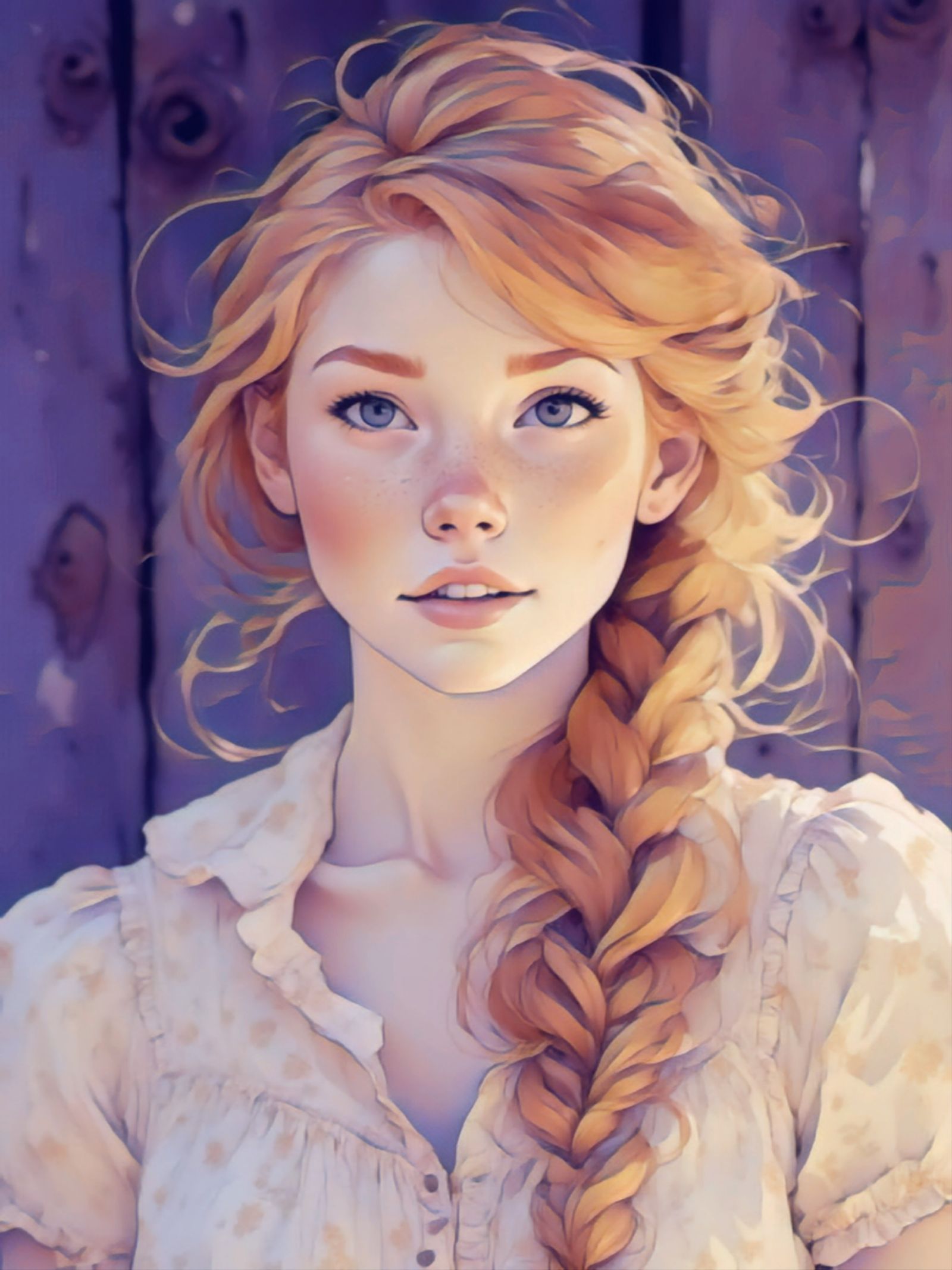 Vixen's selfie with smart phone camera filter