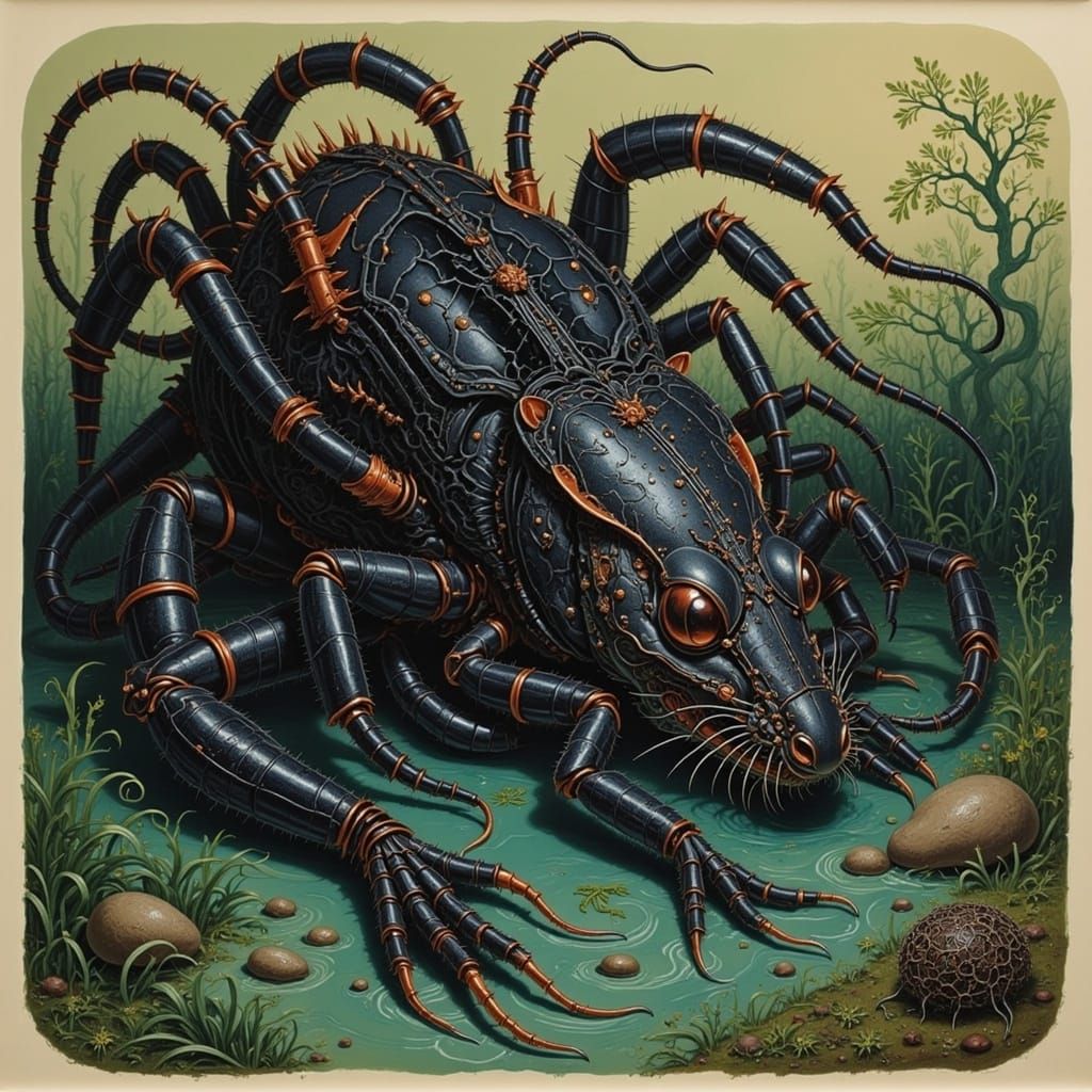 <lora:CHIMERA SAVAGE:1.0> Swamp monster 