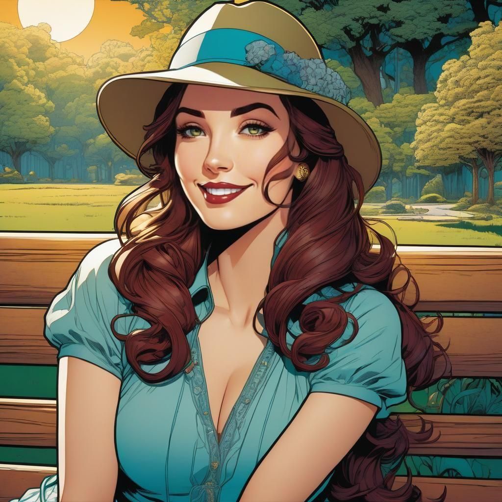 Hyper detailed comic-book cel-shaded illustration masterpiec...