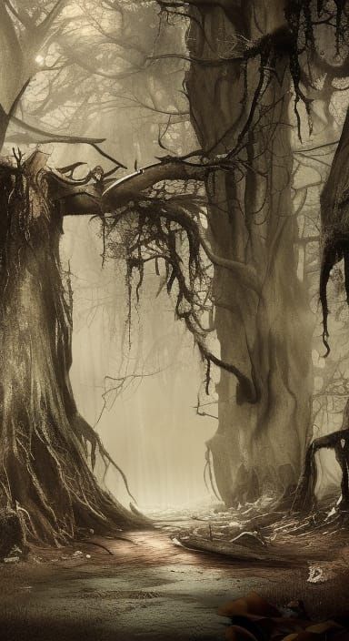 Ominous foreboding forest   by @Silken