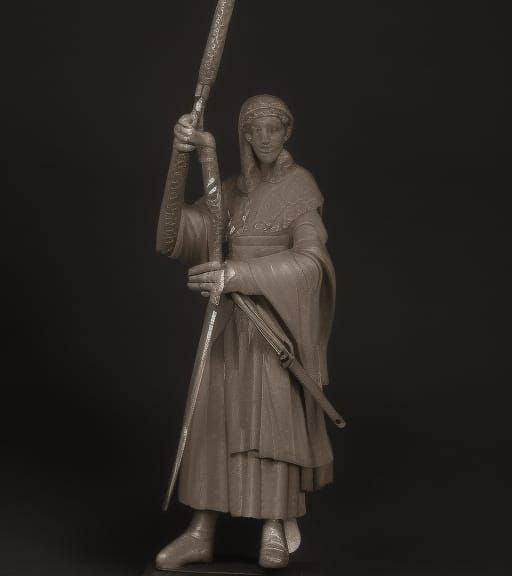older version with a staff