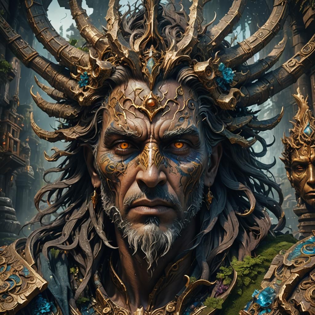 The face of a demon  by @GreyPhoenix