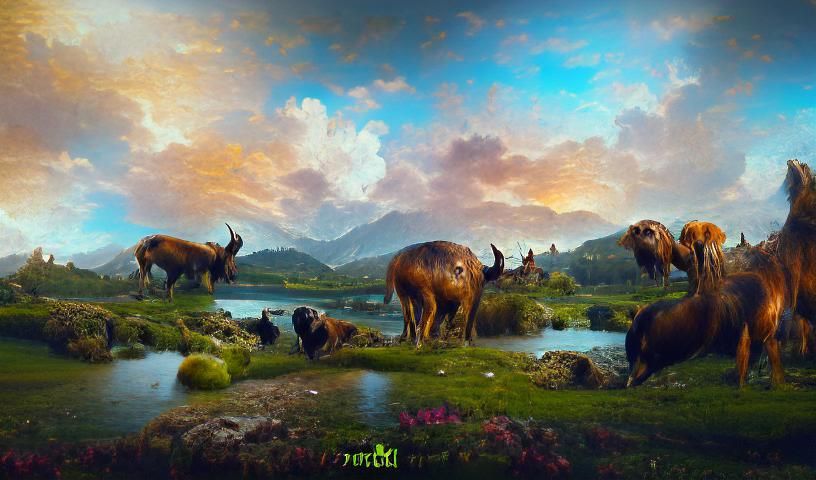 Herds of Megafauna in the Uncanny Valley  ×2