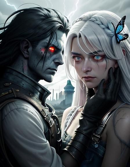 Sinister Dark god Lord Zekk in tattered red and blue overalls and white gloves once know as the beloved Italian mustache hero of the mushroo...