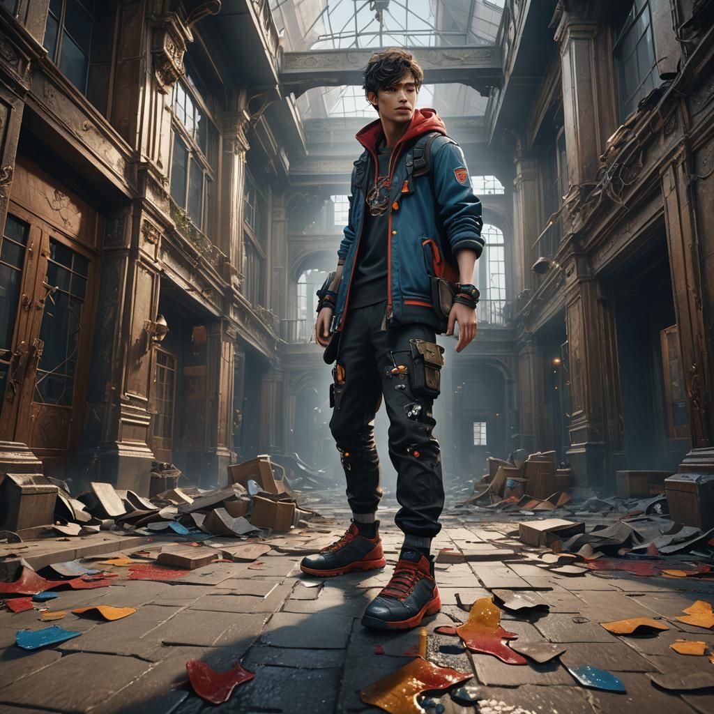 Person who wears shoes inside of building