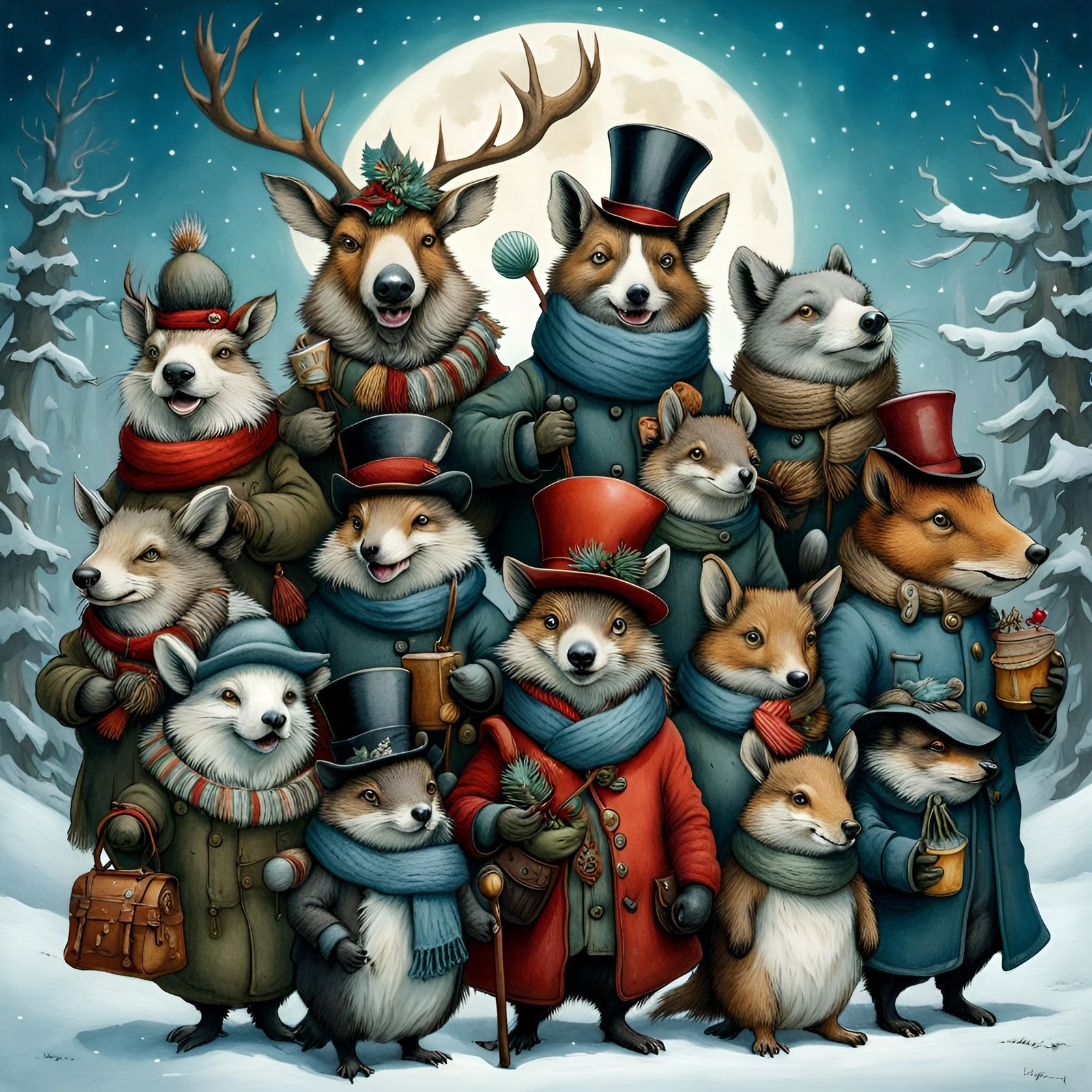 Happy Winter Holidays to All! - AI Generated Artwork - NightCafe Creator