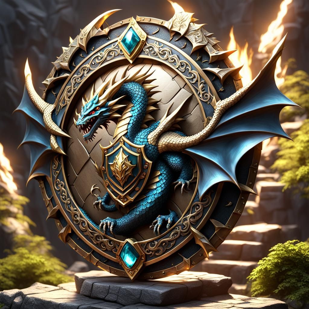 Dragon shield  by @Jojo