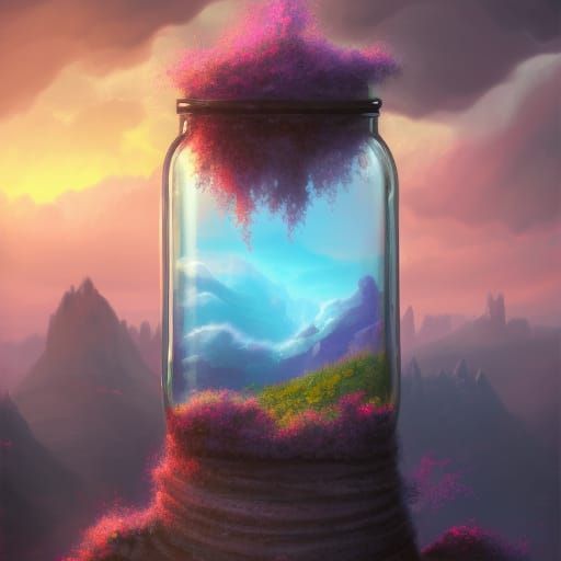 Cloud in a jar