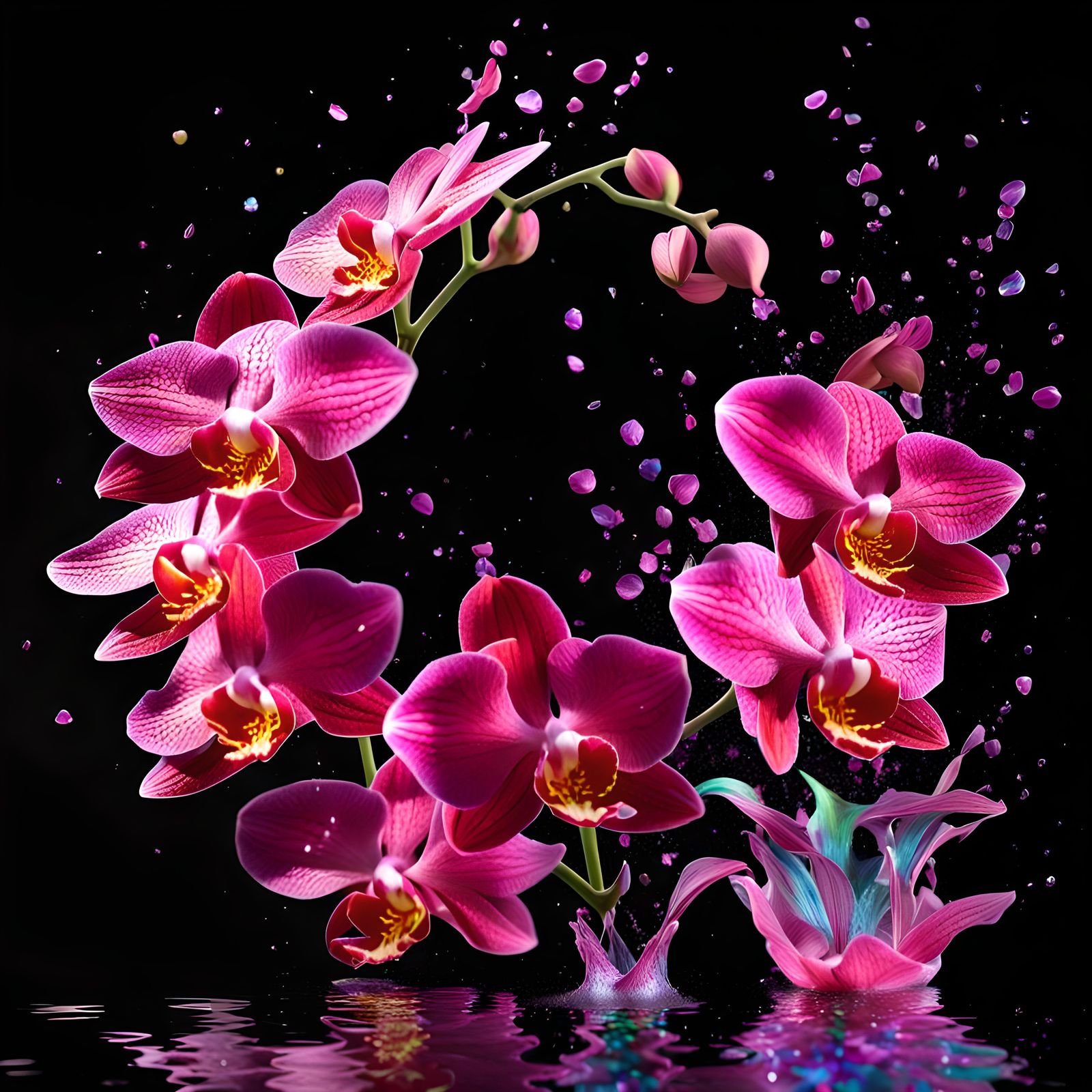 Oops Splash Of Orchids.