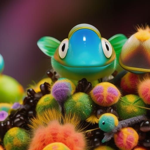 Cute insect friends - AI Generated Artwork - NightCafe Creator