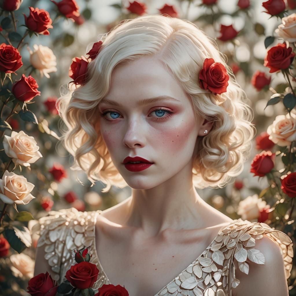 Wearing Roses  by @Warlock11