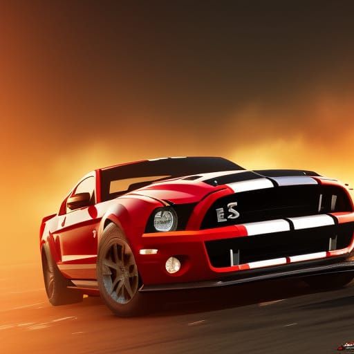 Shelby GT500 Code Red é um super Must - AI Generated Artwork ...