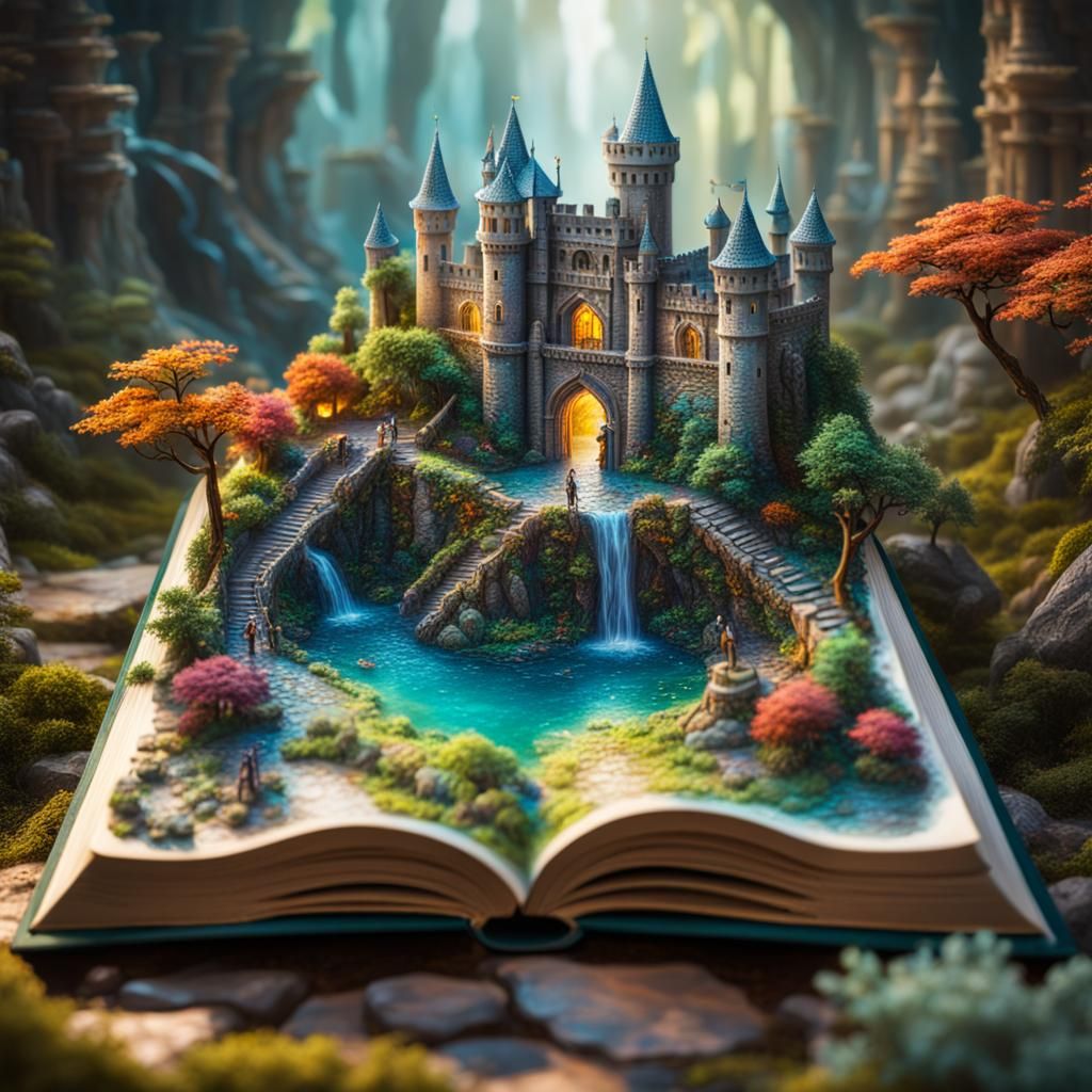 A whole world in a simple book  by @Atatorus