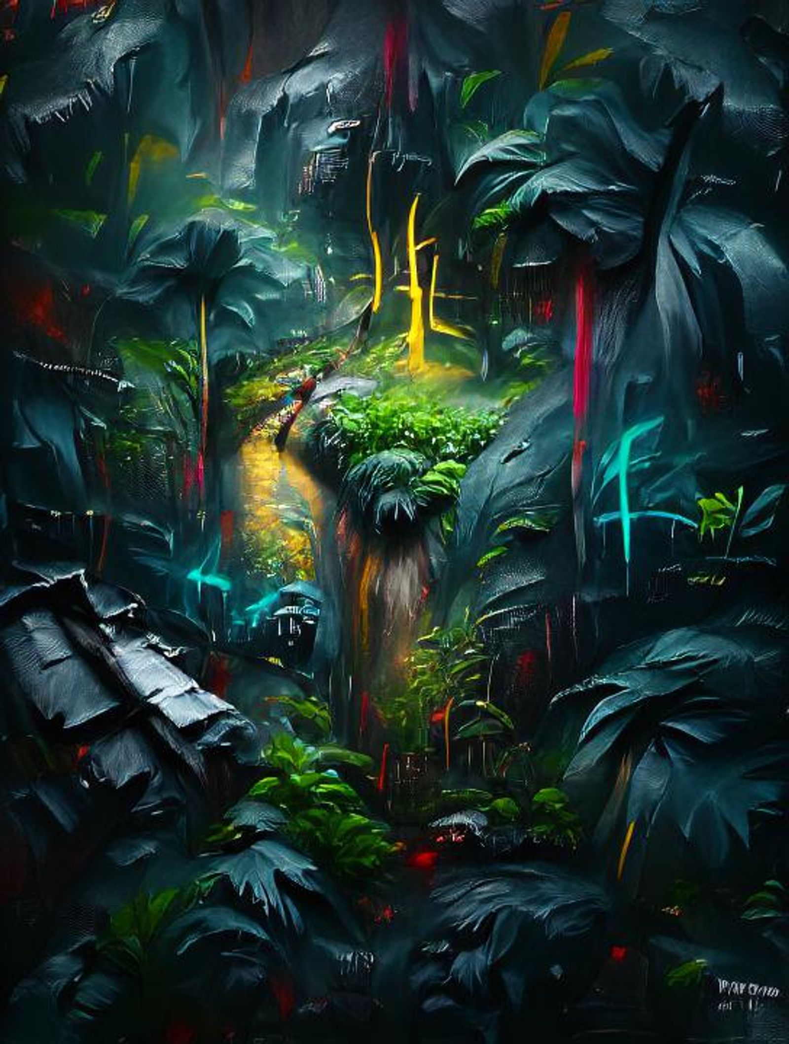 dark jungle art