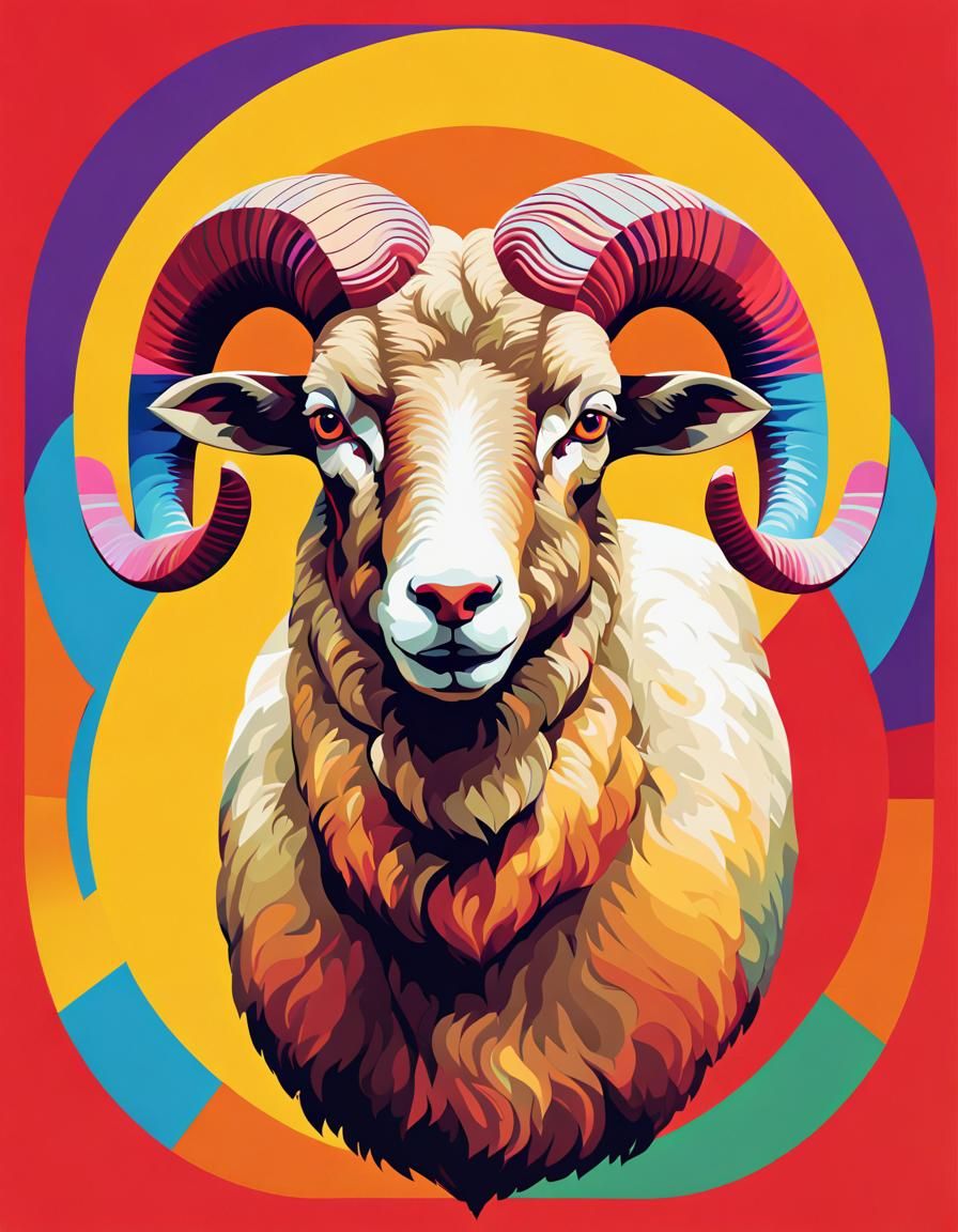 "Baa, Ram, Eew" Pop Art Style  by @Fredster