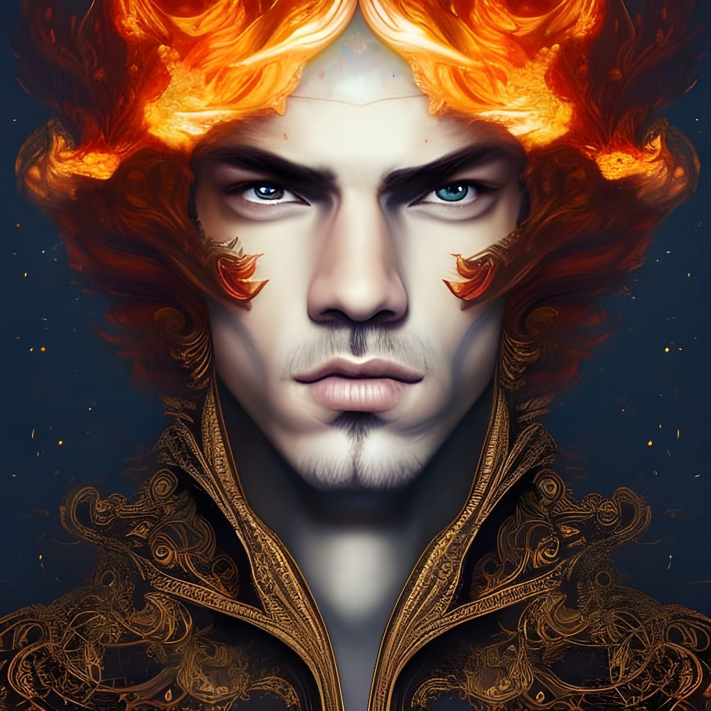 Fire Man AI Generated Artwork NightCafe Creator